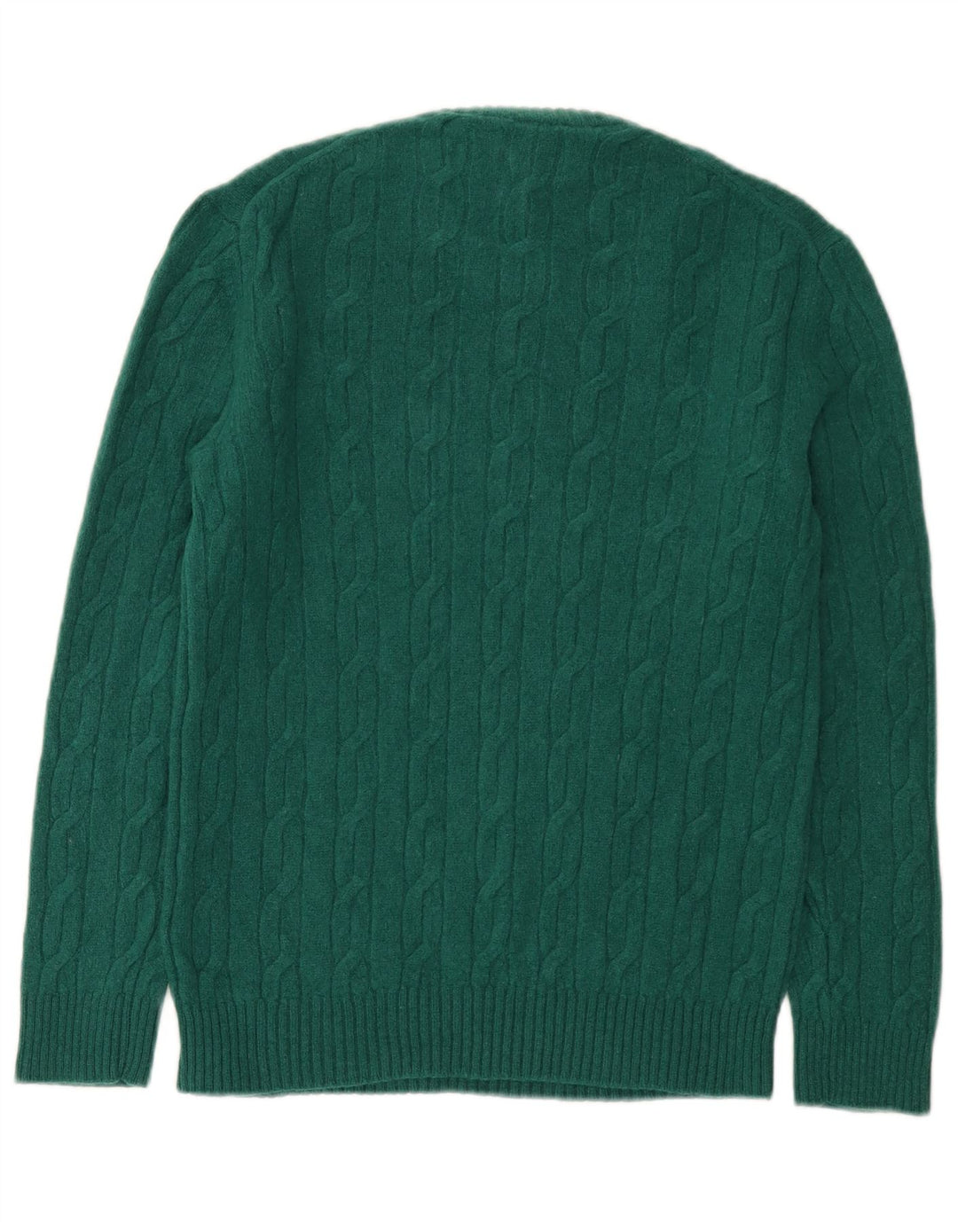 Gant Maglione da uomo girocollo vestibilità regolare maglione piccolo in lana verde