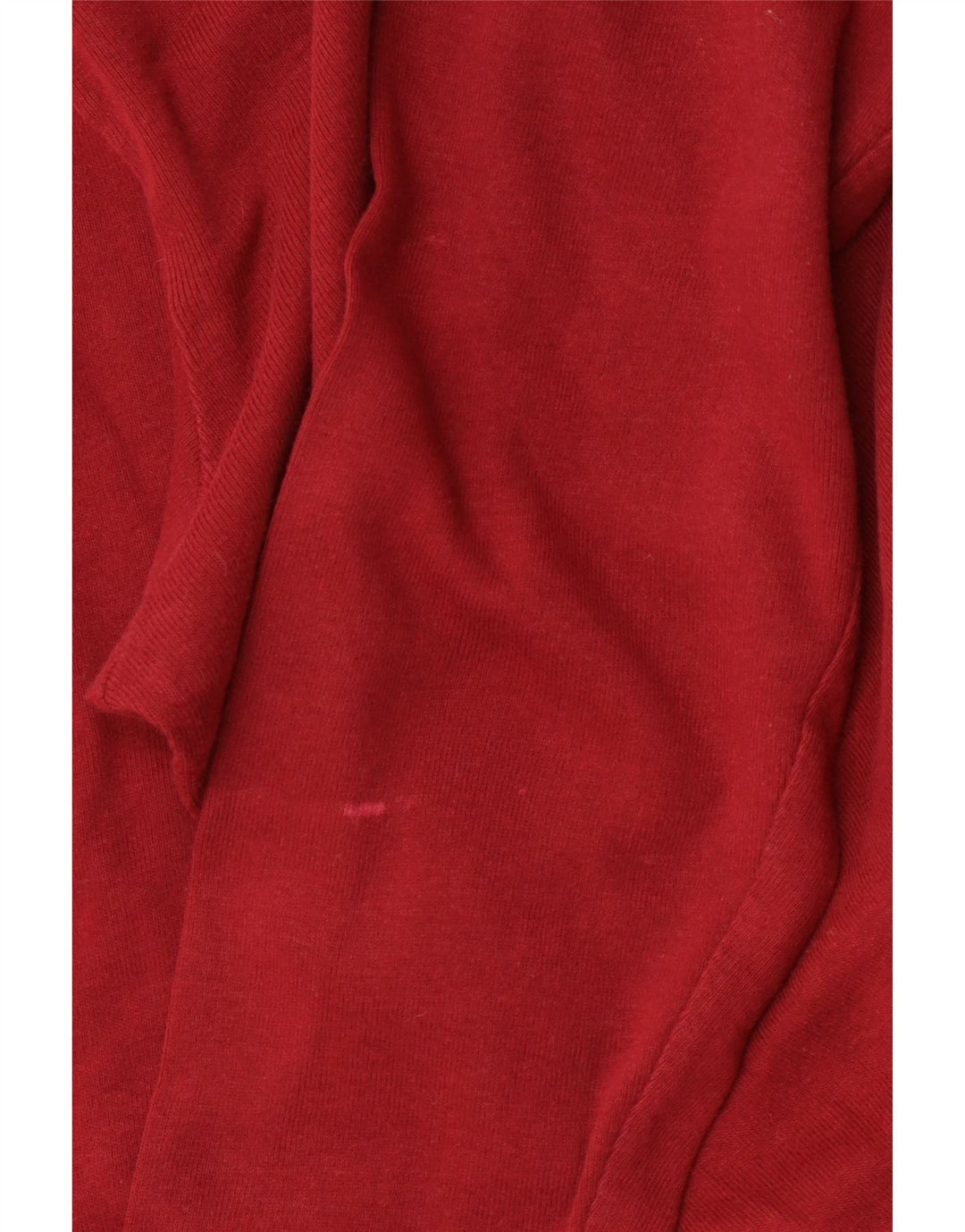 Top da donna LEE manica lunga UK 16 grande rosso cotone