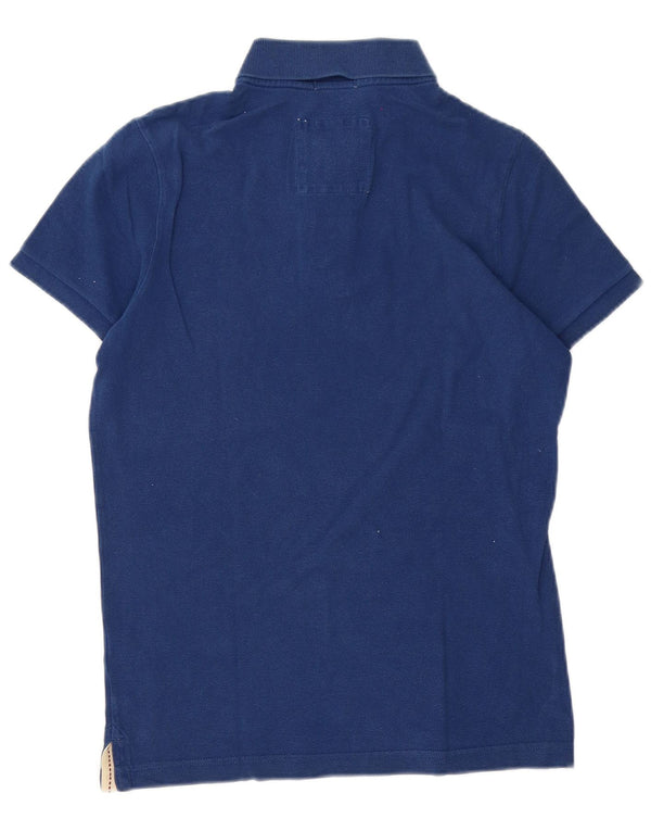 Polo grafica da uomo Hollister Small in cotone blu navy