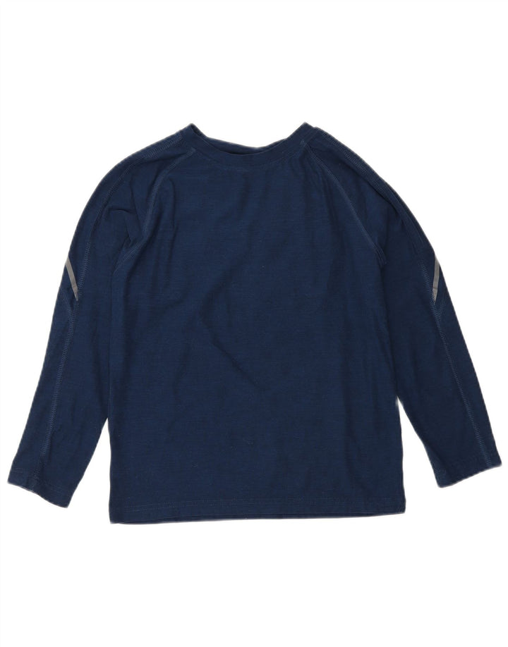 Maglietta Russell Athletic da bambino Dri-Power a maniche lunghe 7-8 anni, colore blu navy medio