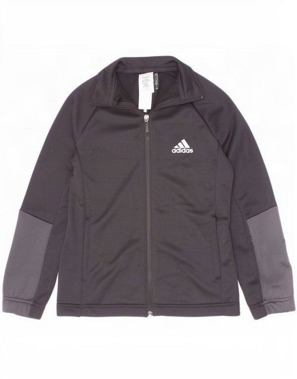 Giacca da tuta Adidas Aeroready da ragazzo 7-8 anni, color block nero