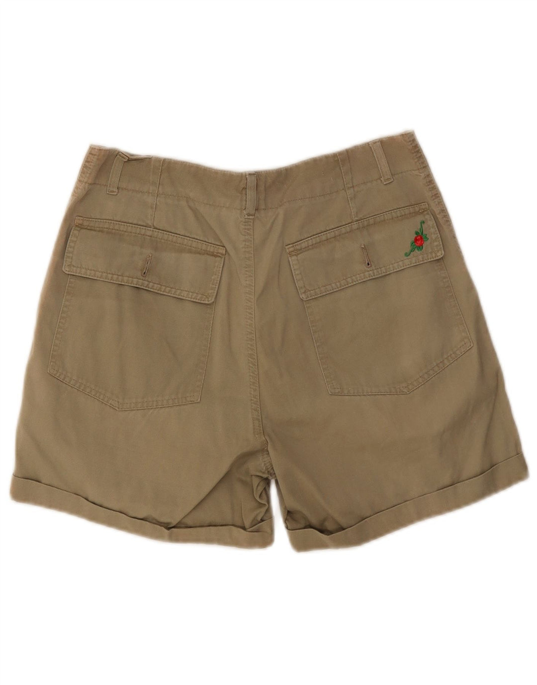 Pantaloncini chino vintage da donna W30 medi color kaki