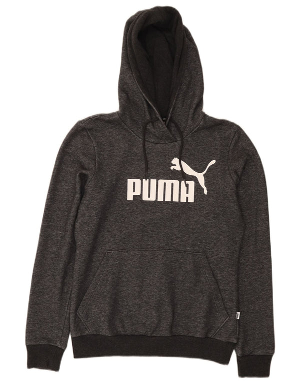 Felpa con cappuccio grafica da donna Puma UK 8 Samll cotone chiazzato grigio