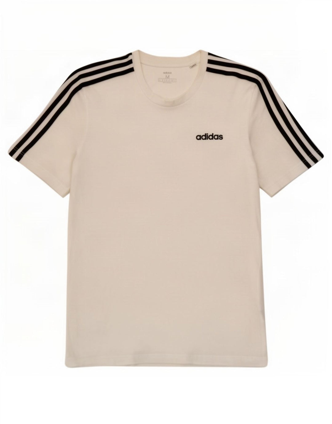 T-shirt da uomo Adidas Top in cotone bianco medio