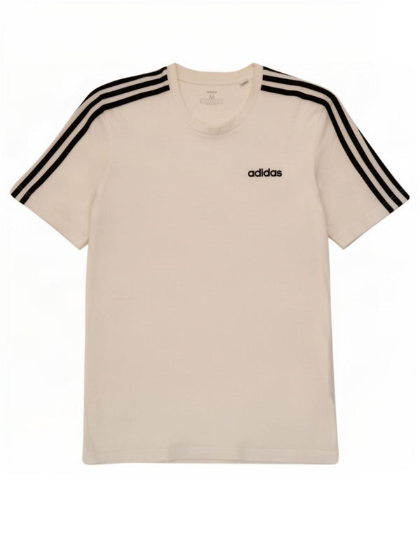 T-shirt da uomo Adidas Top in cotone bianco medio
