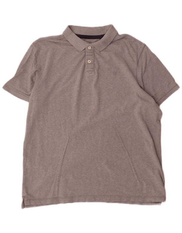 Polo da uomo Fat Face 2XL in cotone grigio