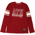 NIKE Mens Graphic Top Long Sleeve Medium Burgundy Cotton Vintage Nike and Second-Hand Nike from Messina Hembry 