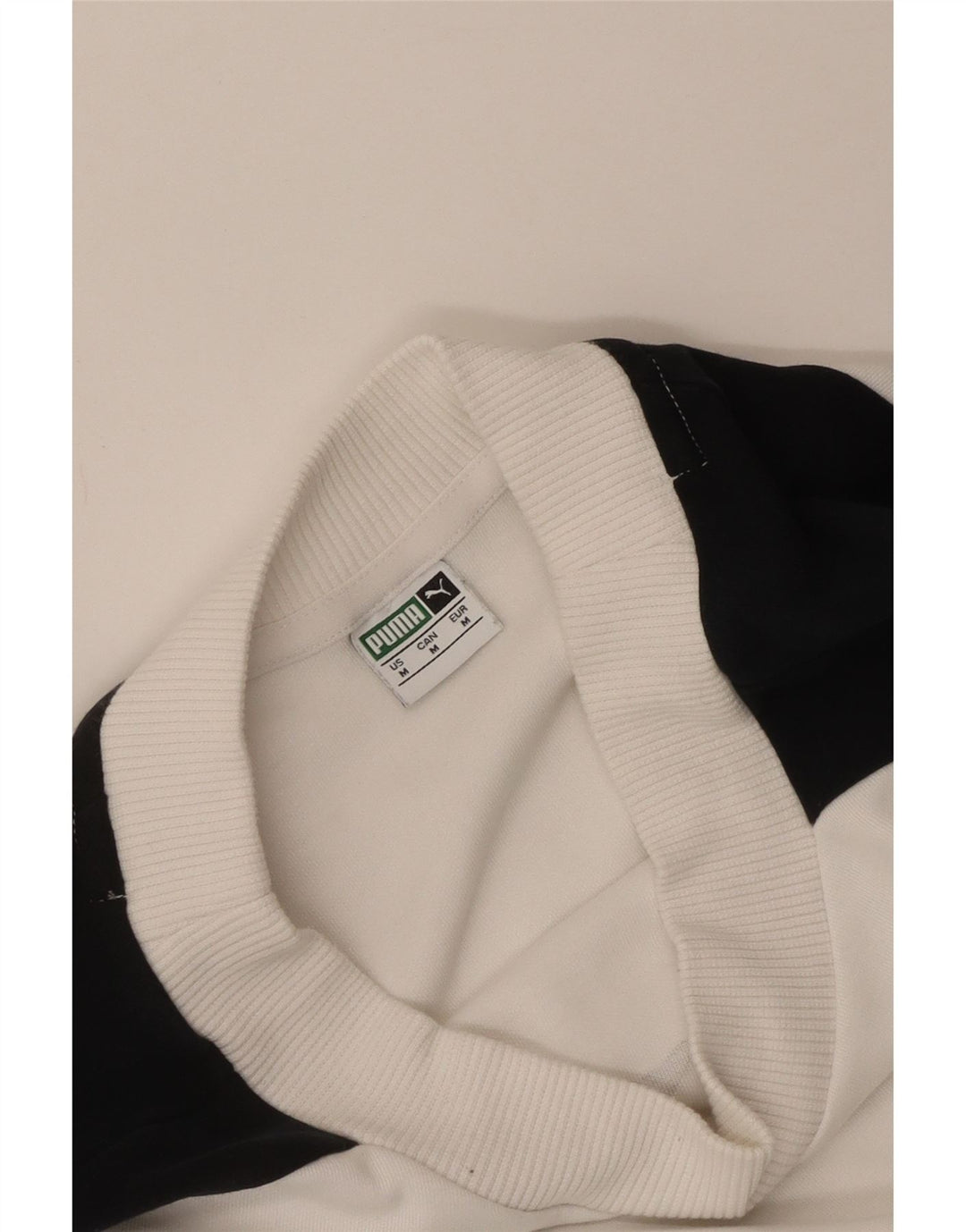 Felpa con grafica corta da donna Puma UK 14 Medium White Colourblock