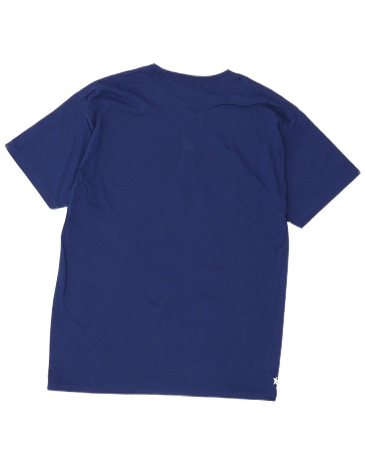 T-shirt grafica da uomo CHAMPION Top in cotone blu navy medio