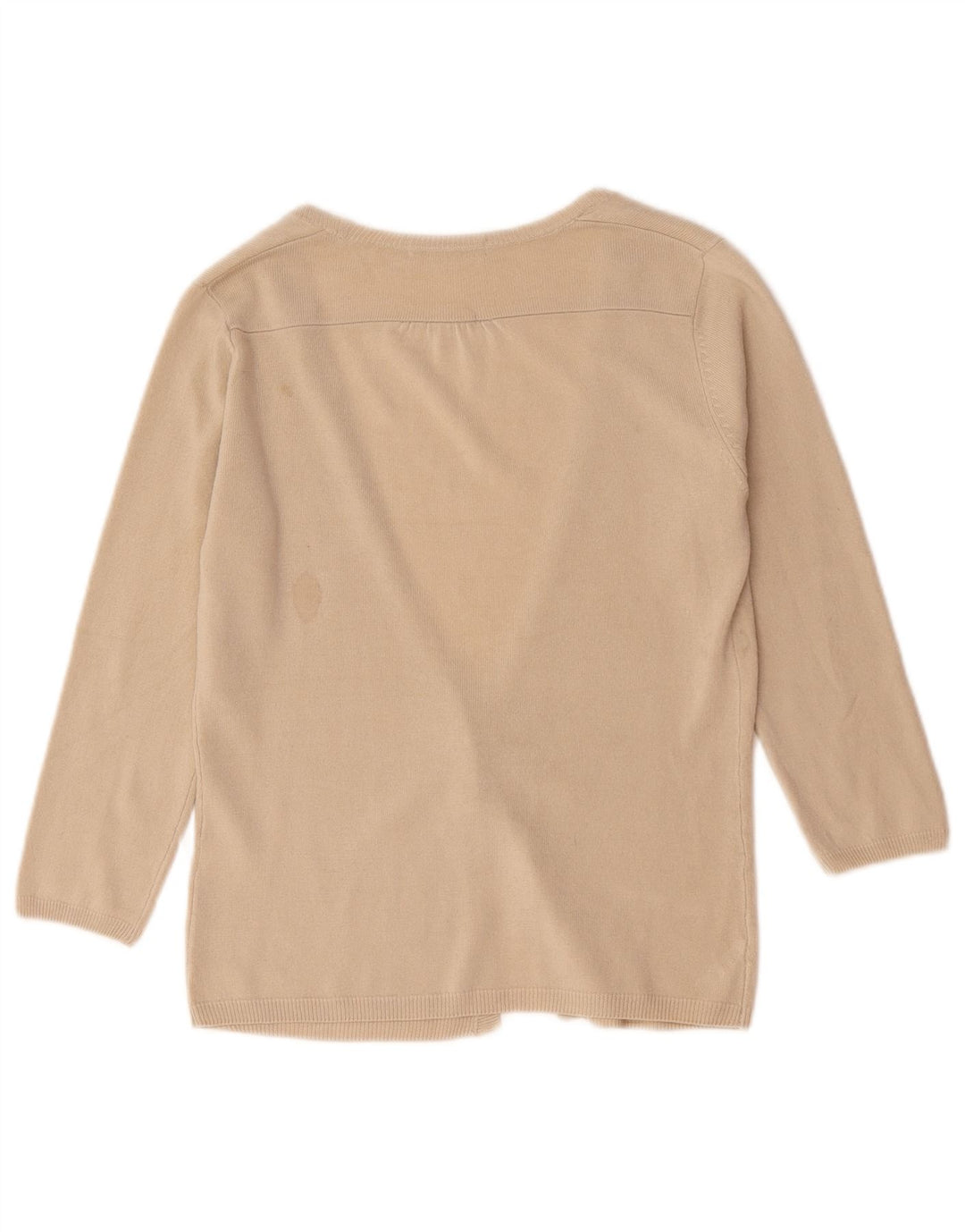 Maglione cardigan da donna Marks & Spencer UK 10 piccolo acrilico beige