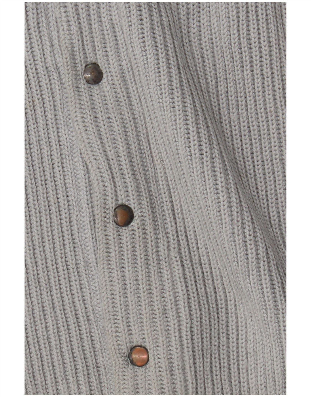 Maglione cardigan vintage da uomo grigio medio retrò