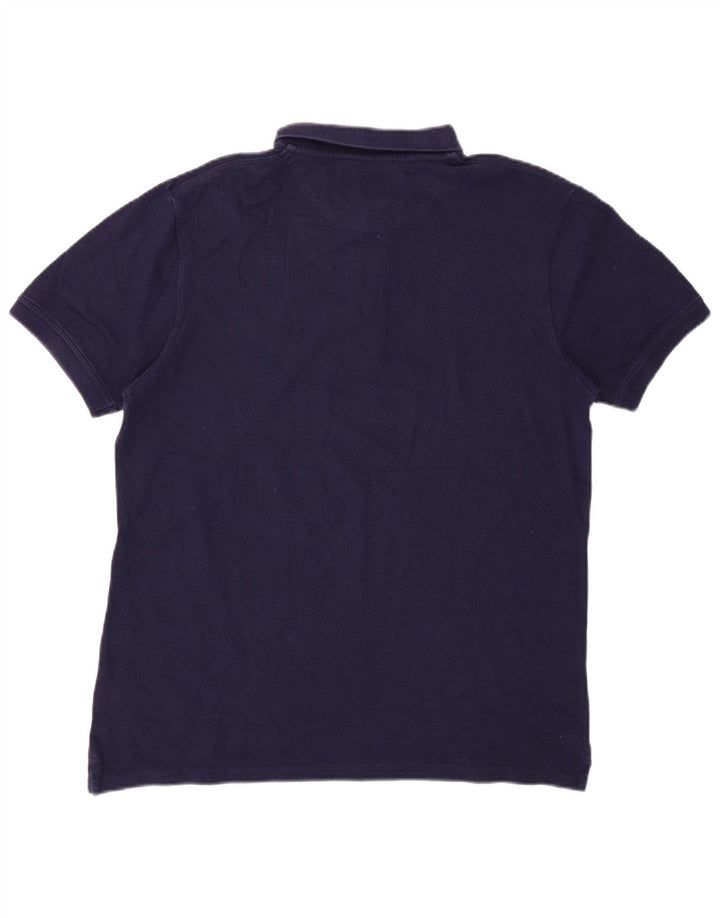 Polo da uomo LYLE & SCOTT in cotone blu navy medio