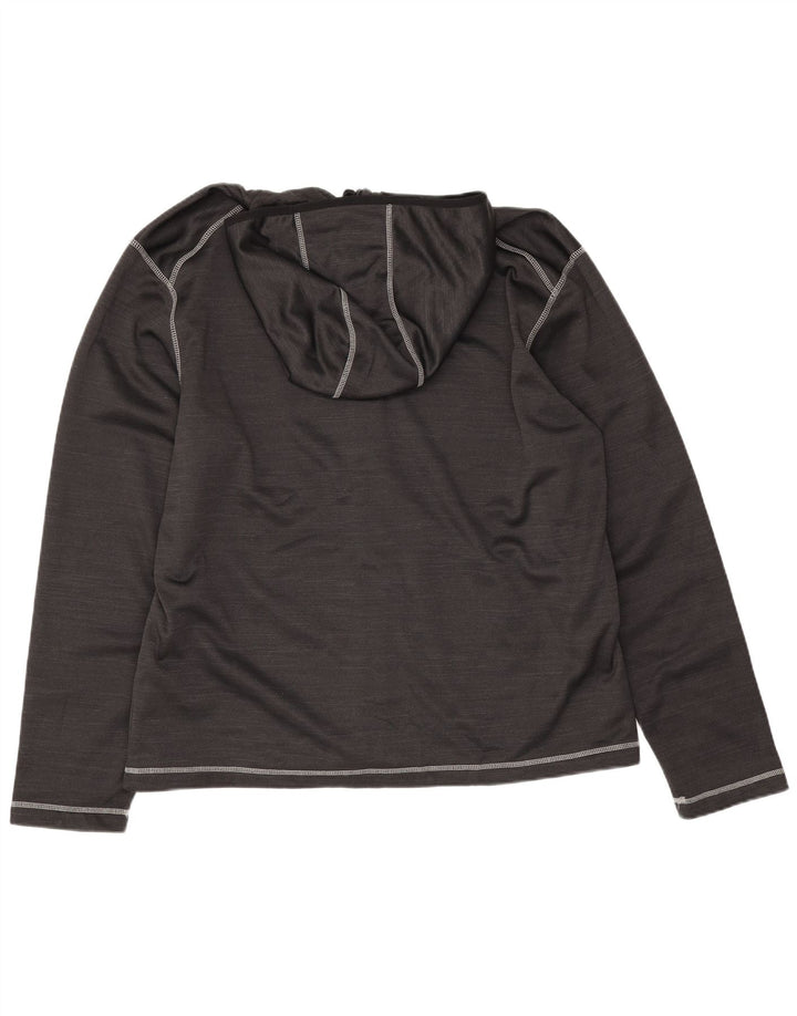 Felpa con cappuccio e zip grafica da uomo Fila 2XL poliestere nero
