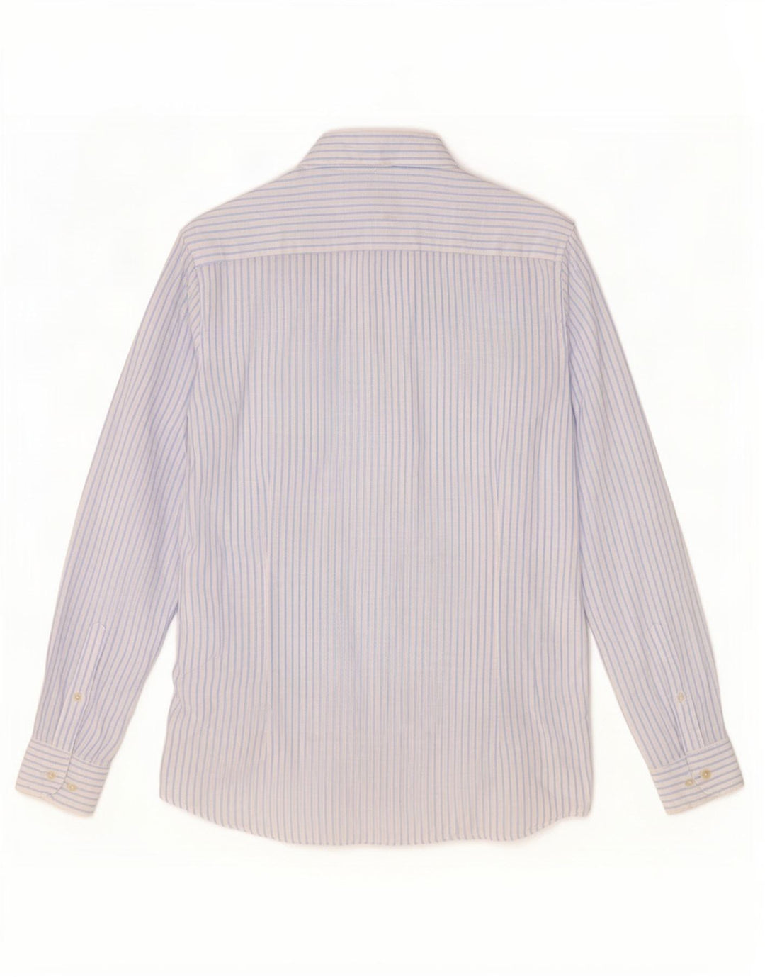 Camicia Uomo Massimo Dutti Grande Lino Gessato Blu
