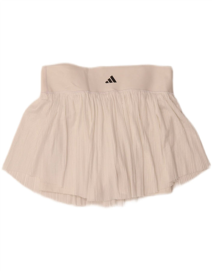 Adidas Womens Slim Fit Skort UK 12/14 Medium  White Polyester