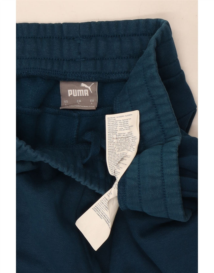Pantaloni da tuta da uomo Puma Joggers grandi in cotone blu