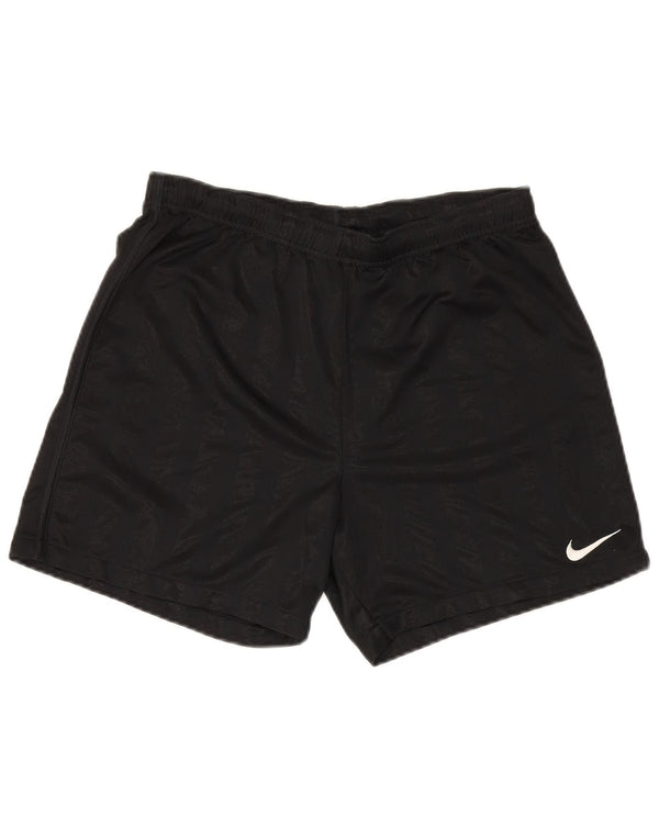 Pantaloncini sportivi Nike da uomo, poliestere gessato medio nero