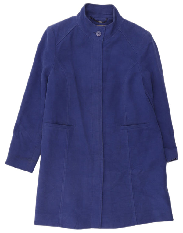 Cappotto da donna Laura Ashley UK 16 grande cotone blu navy