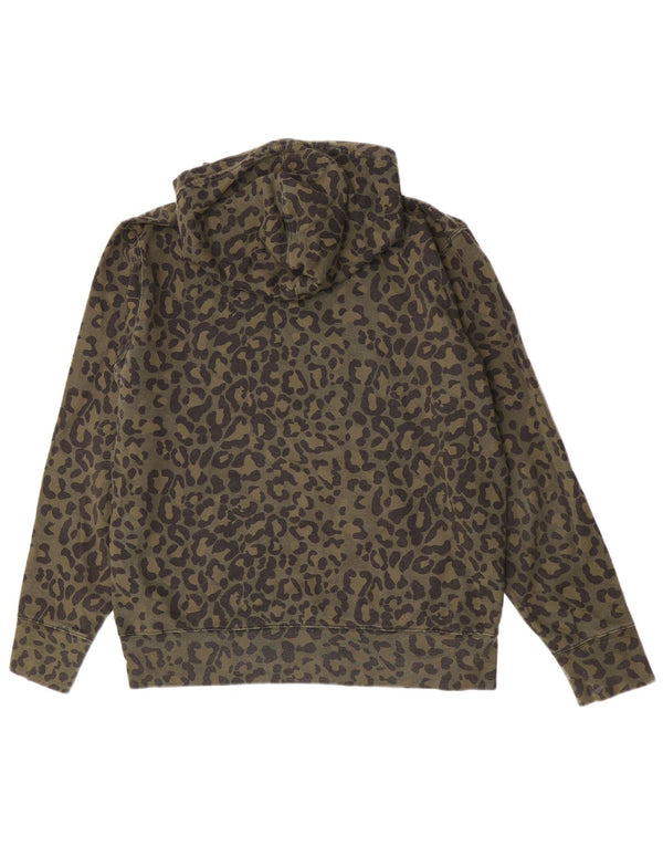 Levi's Maglione con cappuccio grafico da uomo in cotone con stampa animalier kaki medio