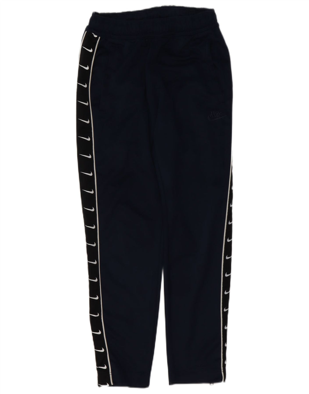 Pantaloni da tuta con grafica Nike da uomo, pantaloni da jogging, piccoli, in poliestere blu navy