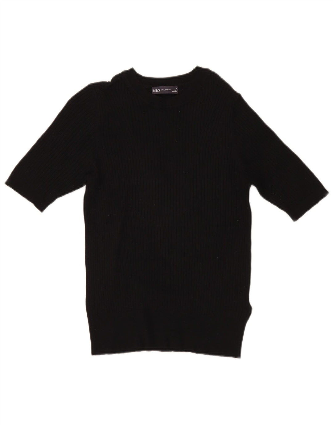 Maglione maglione con scollo a barca da donna Marks & Spencer UK 14 medio nero
