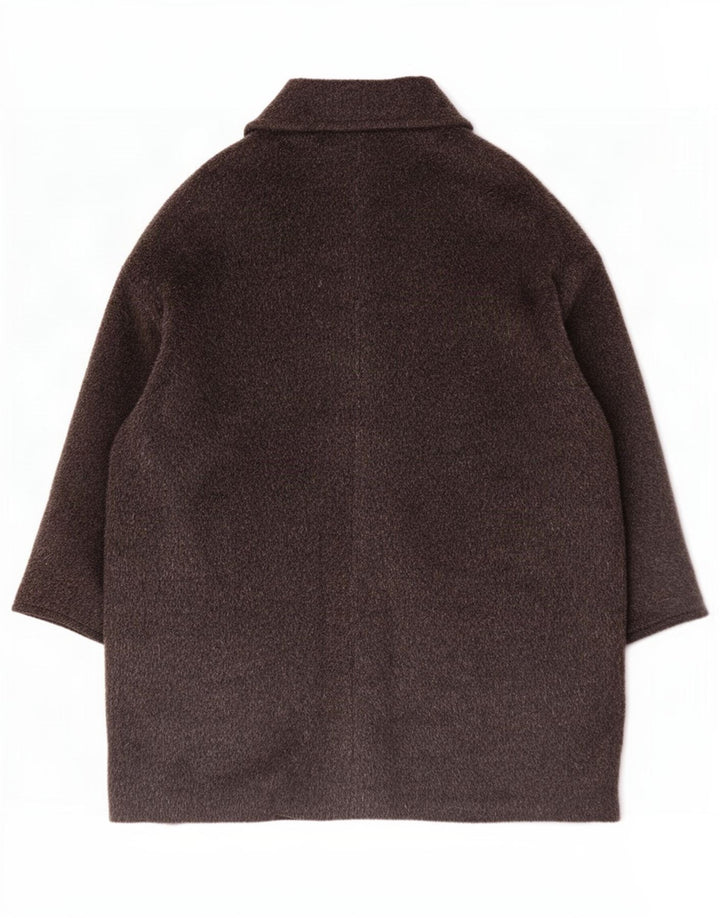 Soprabito oversize da donna Marella taglia 10 in lana di alpaca grigia