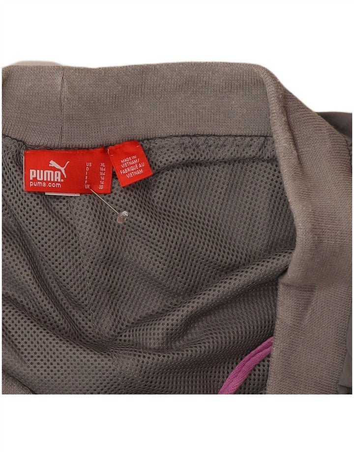 Pantaloni Puma Bambina Windbreaker 13-14 Anni Sportivi Grigi