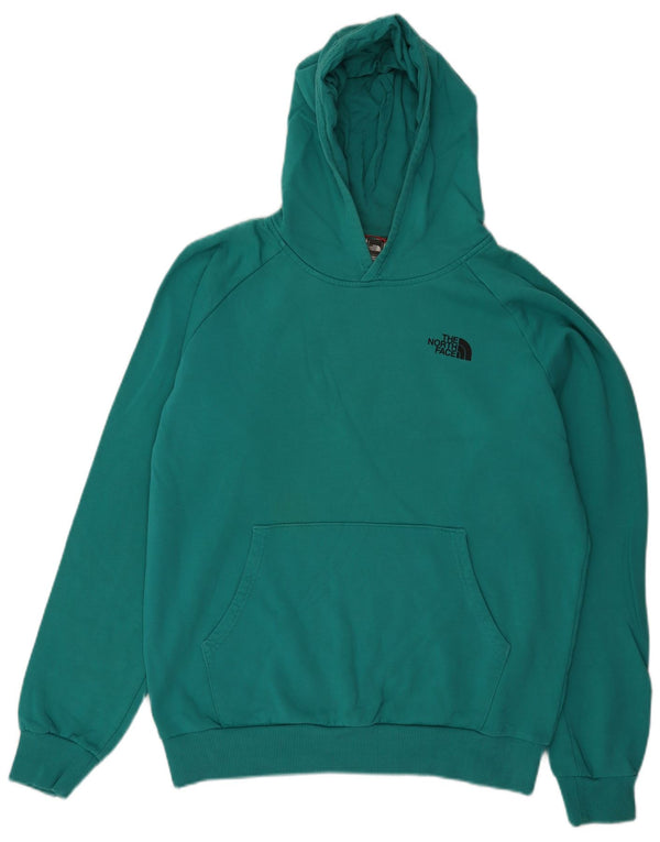 Felpa con cappuccio grafica da uomo The North Face grande in cotone turchese