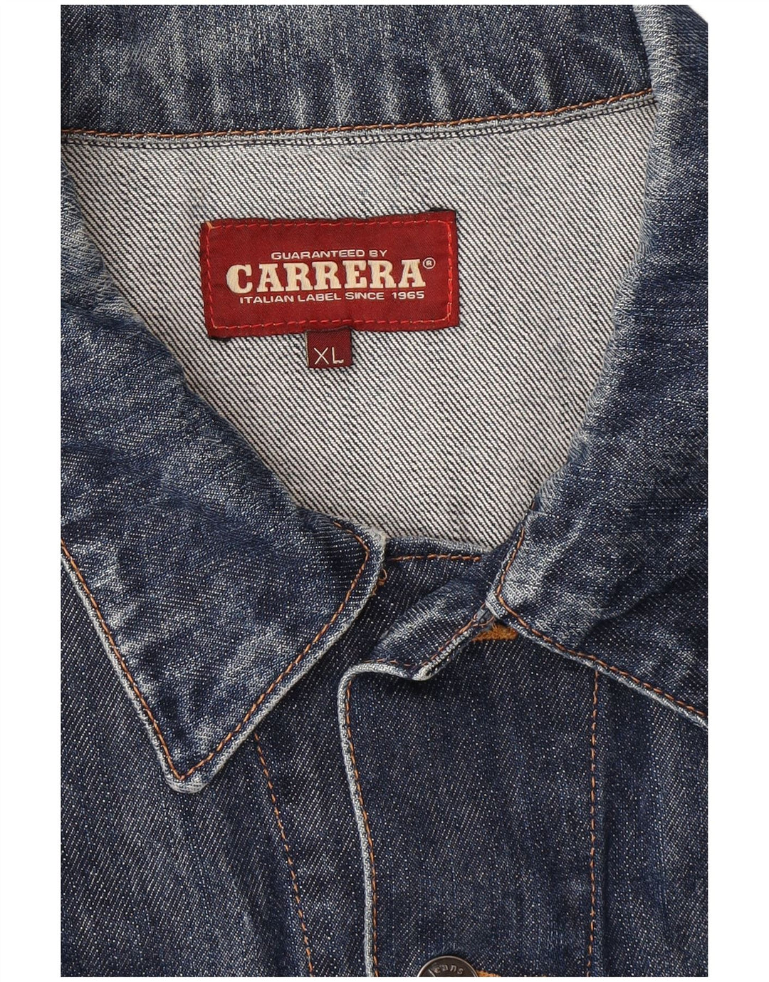 Giacca in denim da uomo Carrera UK 42 XL Cotone blu navy