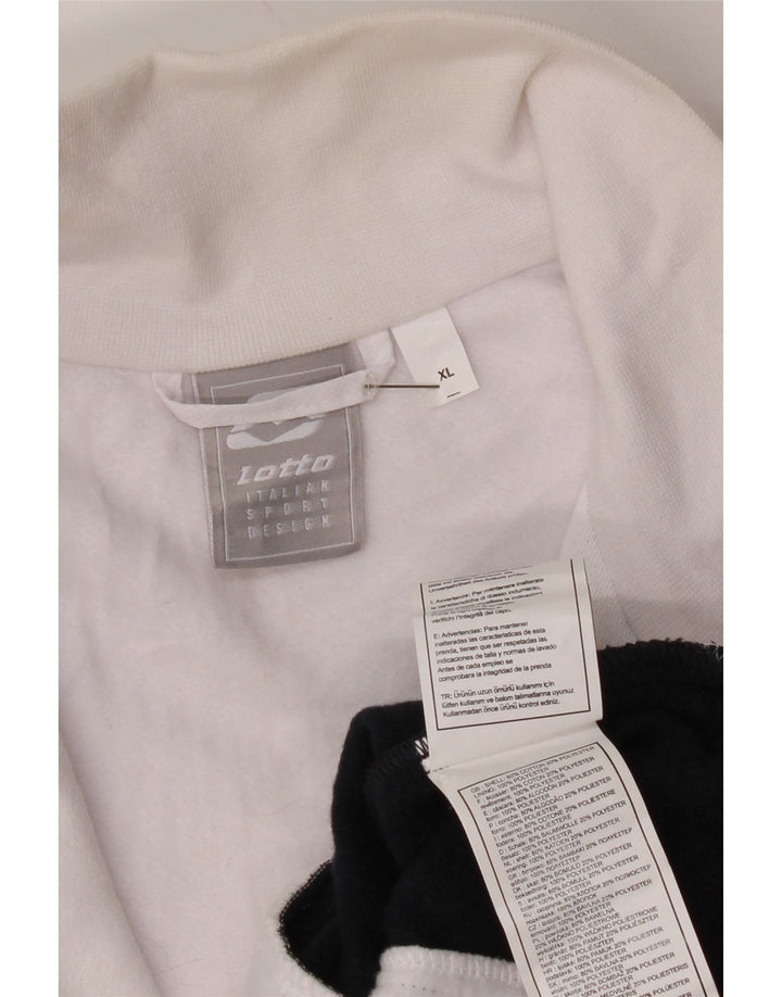 Giacca sportiva da uomo con grafica Lotto XL Poliestere color block bianco