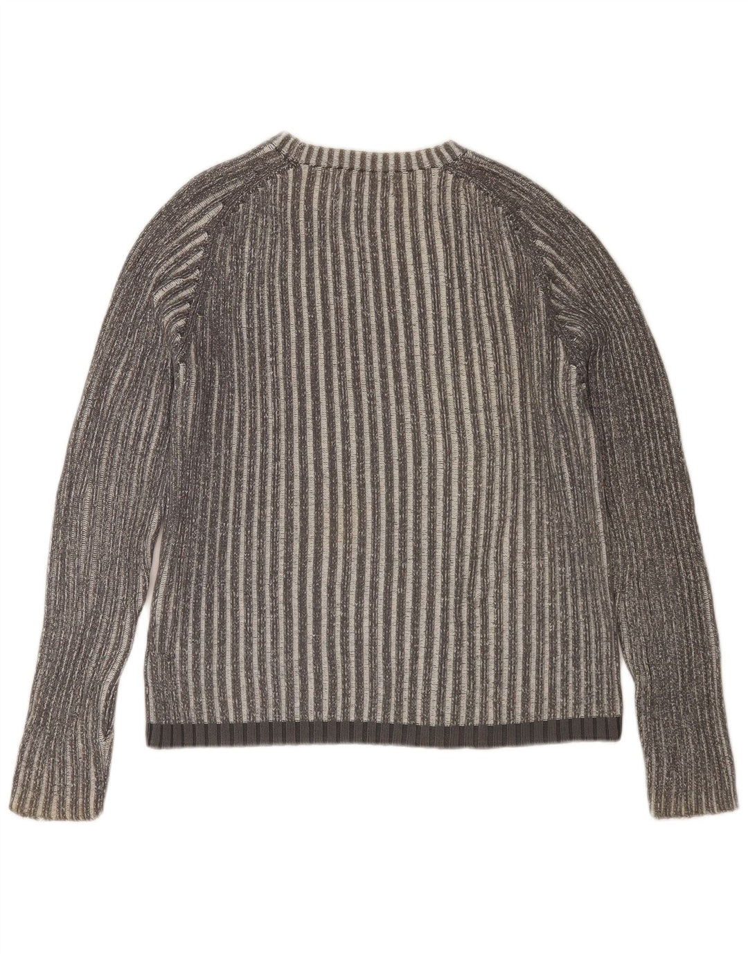 JACK & JONES Maglione maglione girocollo da uomo in cotone a righe grigio medio