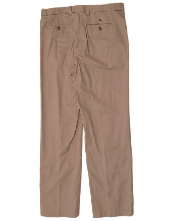 Pantaloni chino dritti Marks & Spencer da uomo blu Harbour W36 L33 Beige