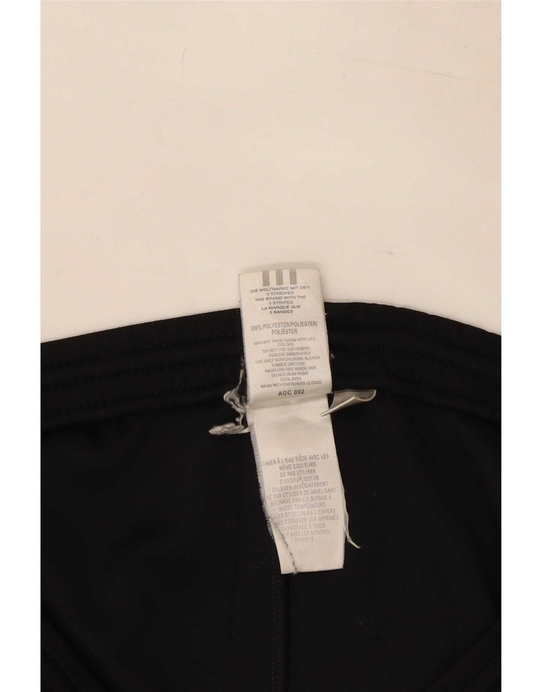 Pantaloni della tuta da ragazzo Adidas 15-16 anni in poliestere nero