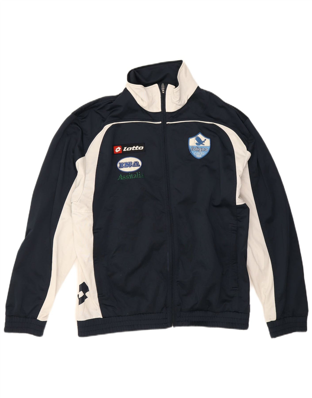 Giacca da ginnastica grafica da uomo Lotto, grande, color block blu navy