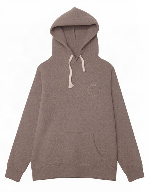 Maglione con cappuccio oversize da donna Jack Wills UK 10 piccolo cotone chiazzato grigio