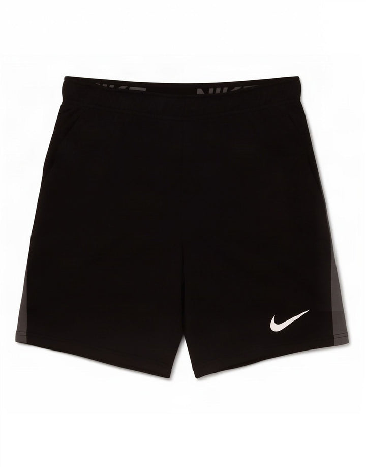 Pantaloncini sportivi Nike Dri Fit da uomo, colore nero medio, in poliestere color block