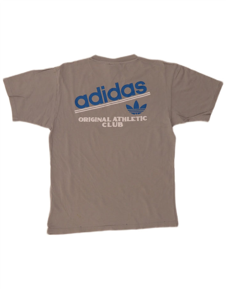 T-shirt grafica da uomo Adidas Top piccola grigia