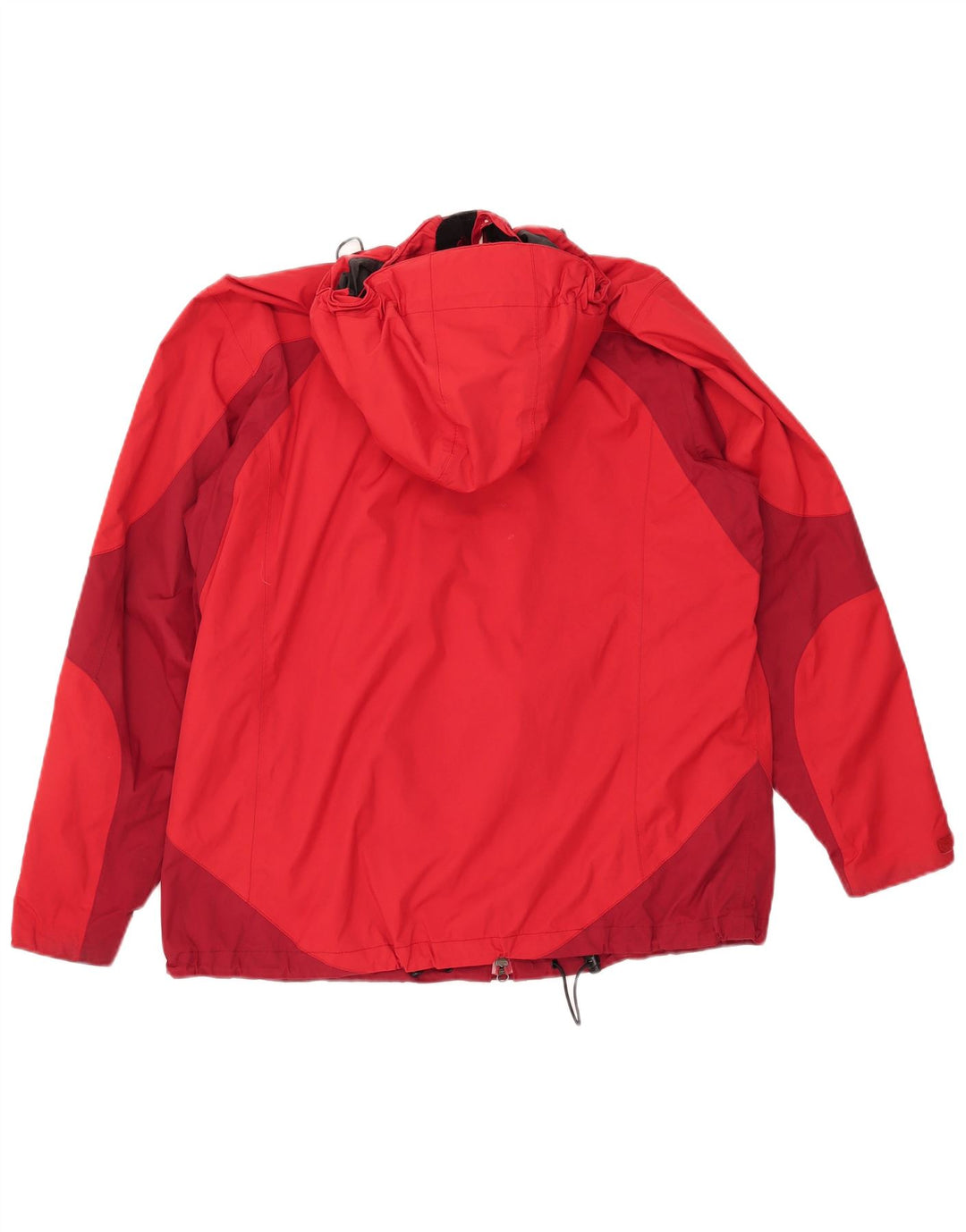 Giacca antipioggia con cappuccio da donna Jack Wolfskin UK 18/20 XL rosso poliammide