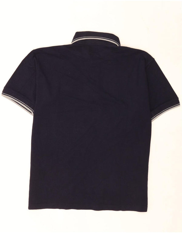 Polo Kappa da uomo XL in cotone a righe blu navy