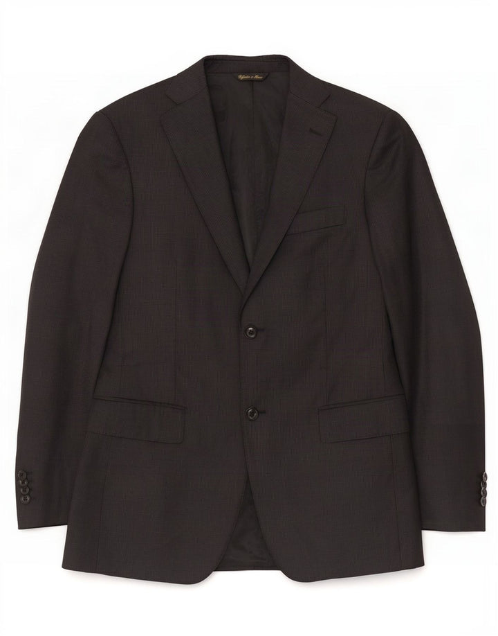 Giacca Blazer da Uomo a 2 Bottoni Loro Piana IT 48 Media Nera in Lana Vergine