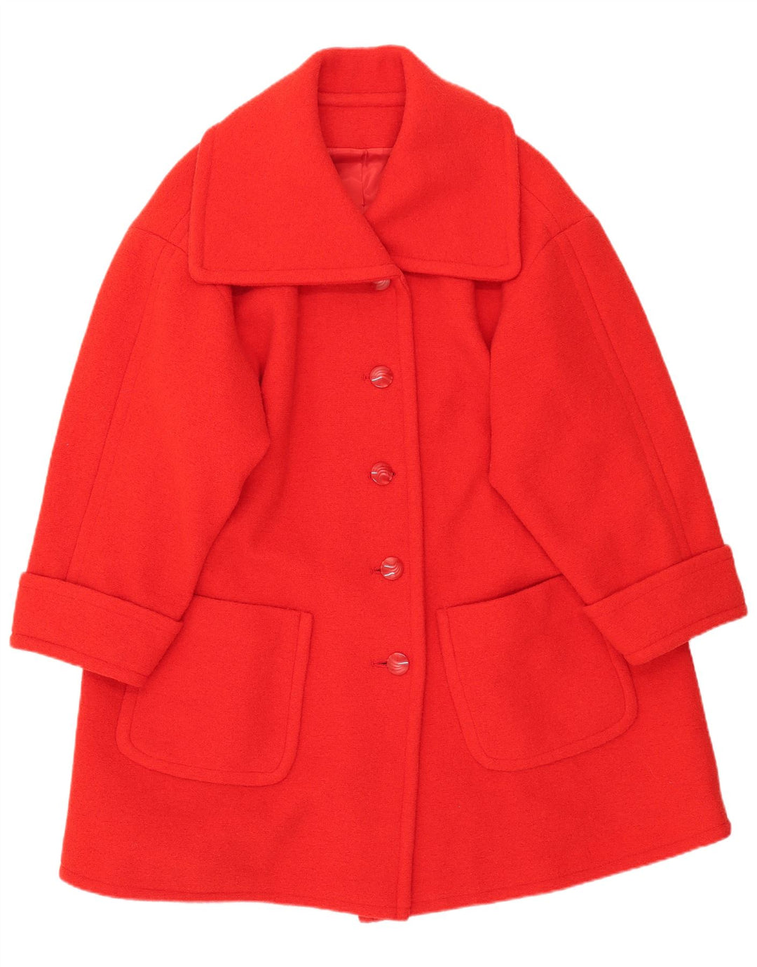 Soprabito vintage da donna UK 20 2XL Rosso