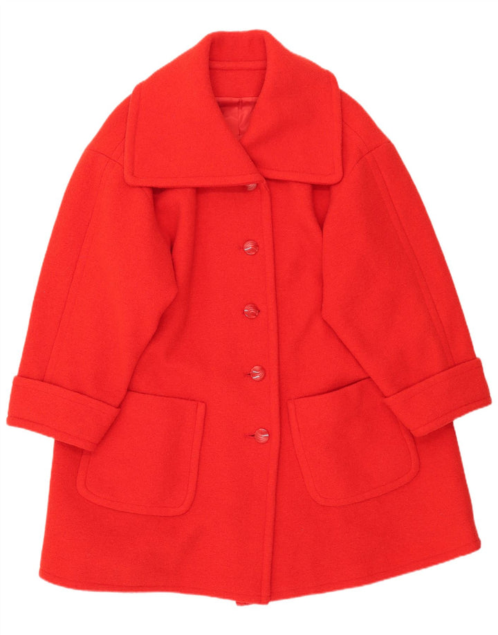 Soprabito vintage da donna UK 20 2XL Rosso