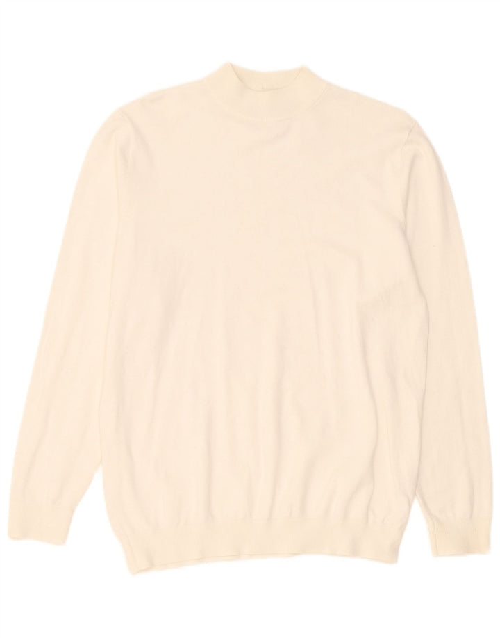 Maglione Zara da uomo con collo alto in viscosa beige medio