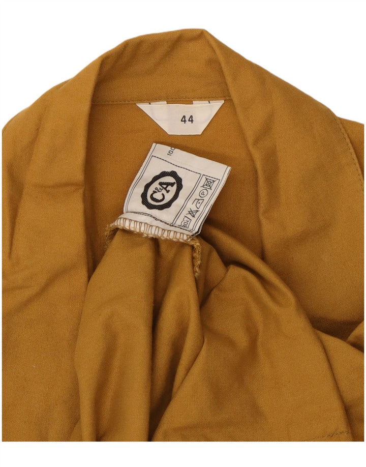 Giacca blazer doppiopetto da donna C&A EU 44 XL cotone giallo