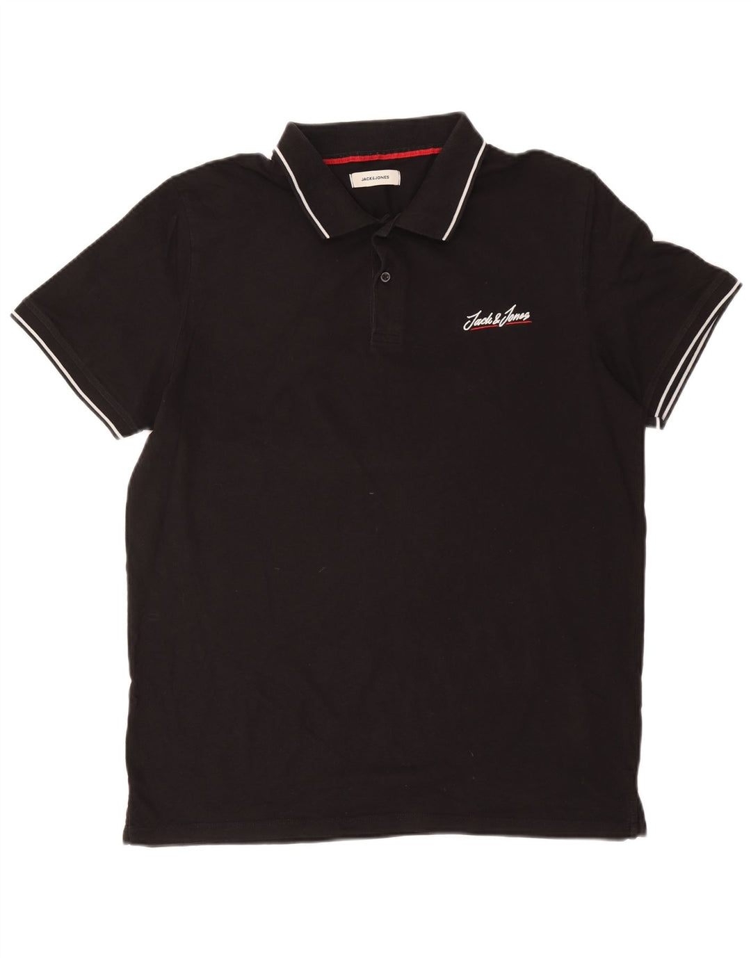 Polo da uomo Jack & Jones XL in cotone nero
