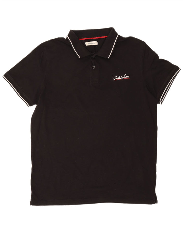 Polo da uomo Jack & Jones XL in cotone nero