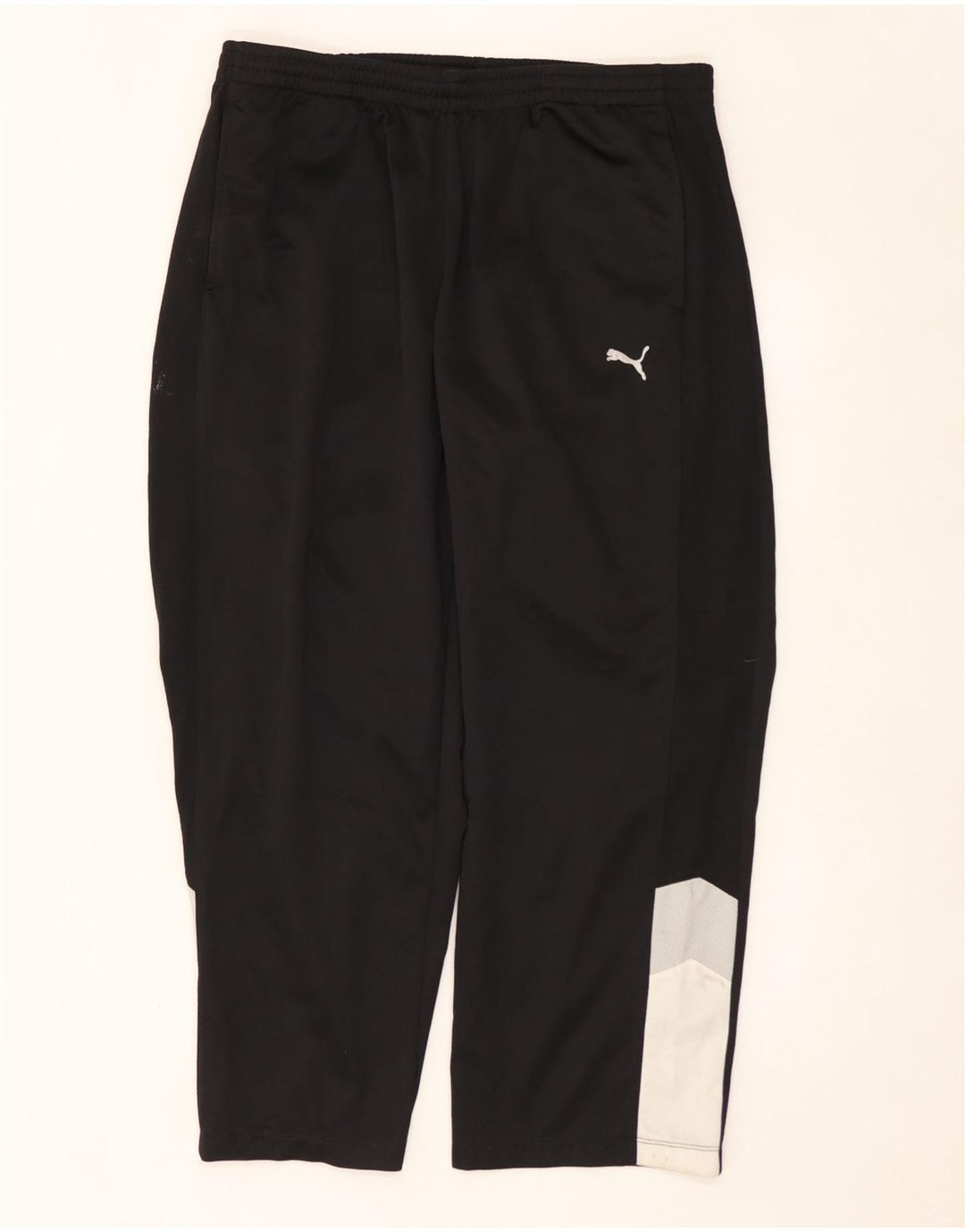 Pantaloni da tuta da uomo PUMA grandi in poliestere color block nero