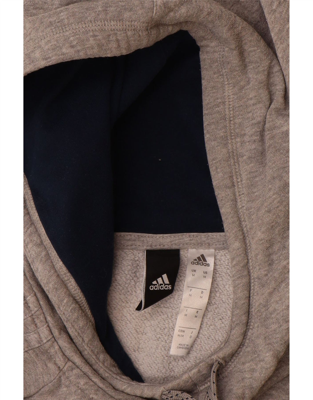 Maglione con cappuccio grafico da uomo ADIDAS in cotone color block medio multicolore