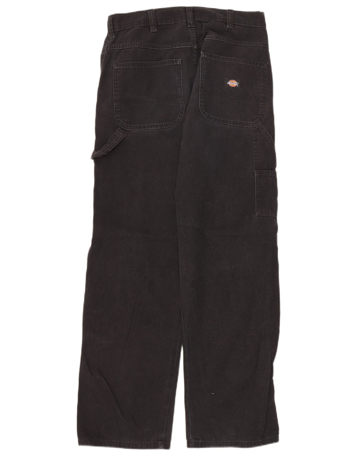 Pantaloni cargo dritti da uomo Dickies W30 L32 cotone nero