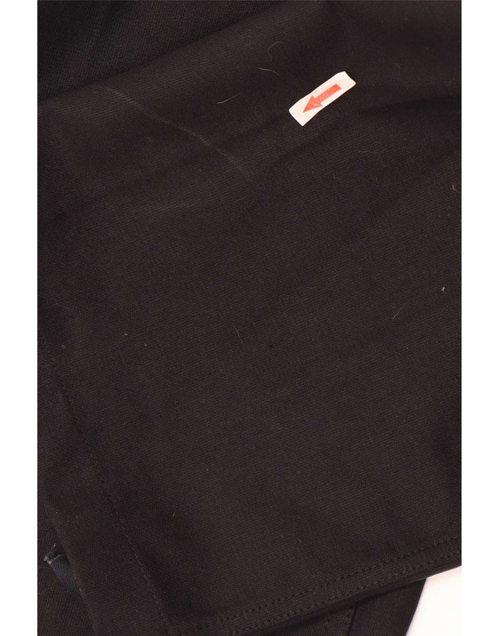 Pantaloni cargo dritti da uomo vintage W34 L32 in cotone nero